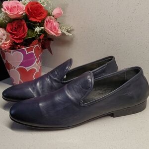 Mens JO GHOST Leather Loafers - Dark Blue (sz 9)